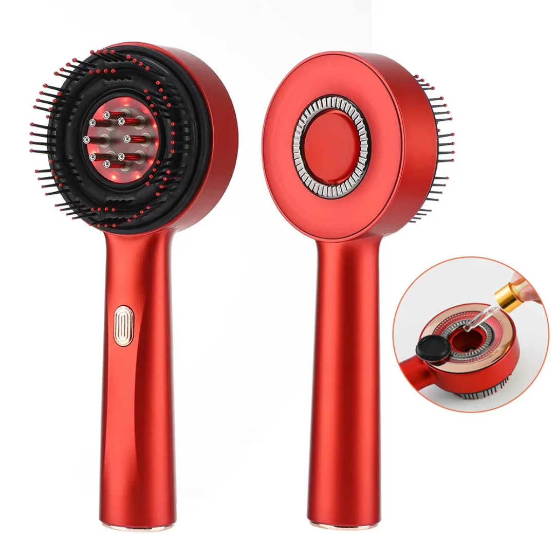 Capilux™ - Cepillo Masajeador Capilar con Terapia de Luz Roja