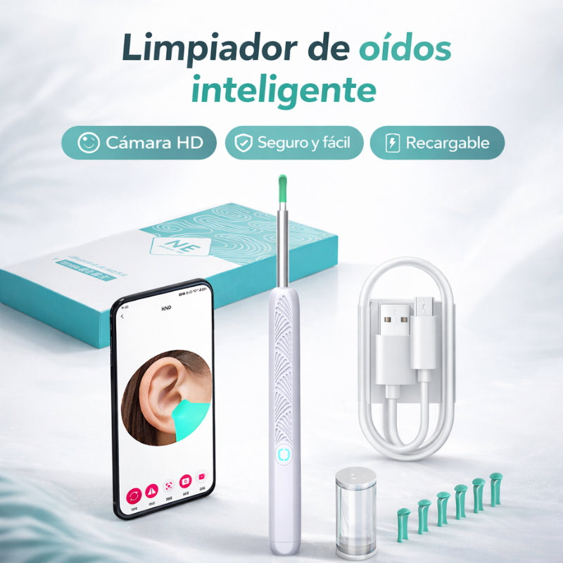 Limpieza de oídos con cámara HD (50% OFF)