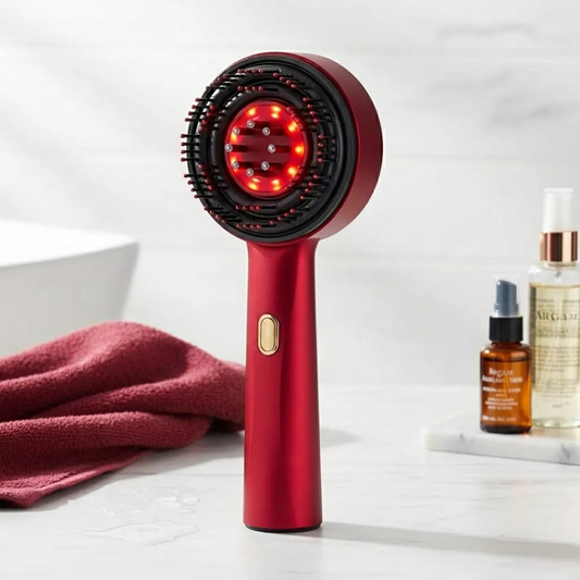 Capilux™ - Cepillo Masajeador Capilar con Terapia de Luz Roja